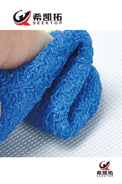10G 2 Yarns Polycotton Shell Latex Coated, Crinkle Finish 4